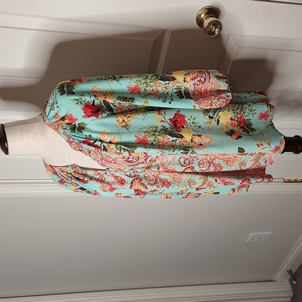 ANTHROPOLOGIE Fig and Flower Boho Peasant Blouse Size S - Picture 5 of 13